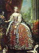 Louis Michel van Loo Portrait of Louise Elisabeth of France France oil painting artist